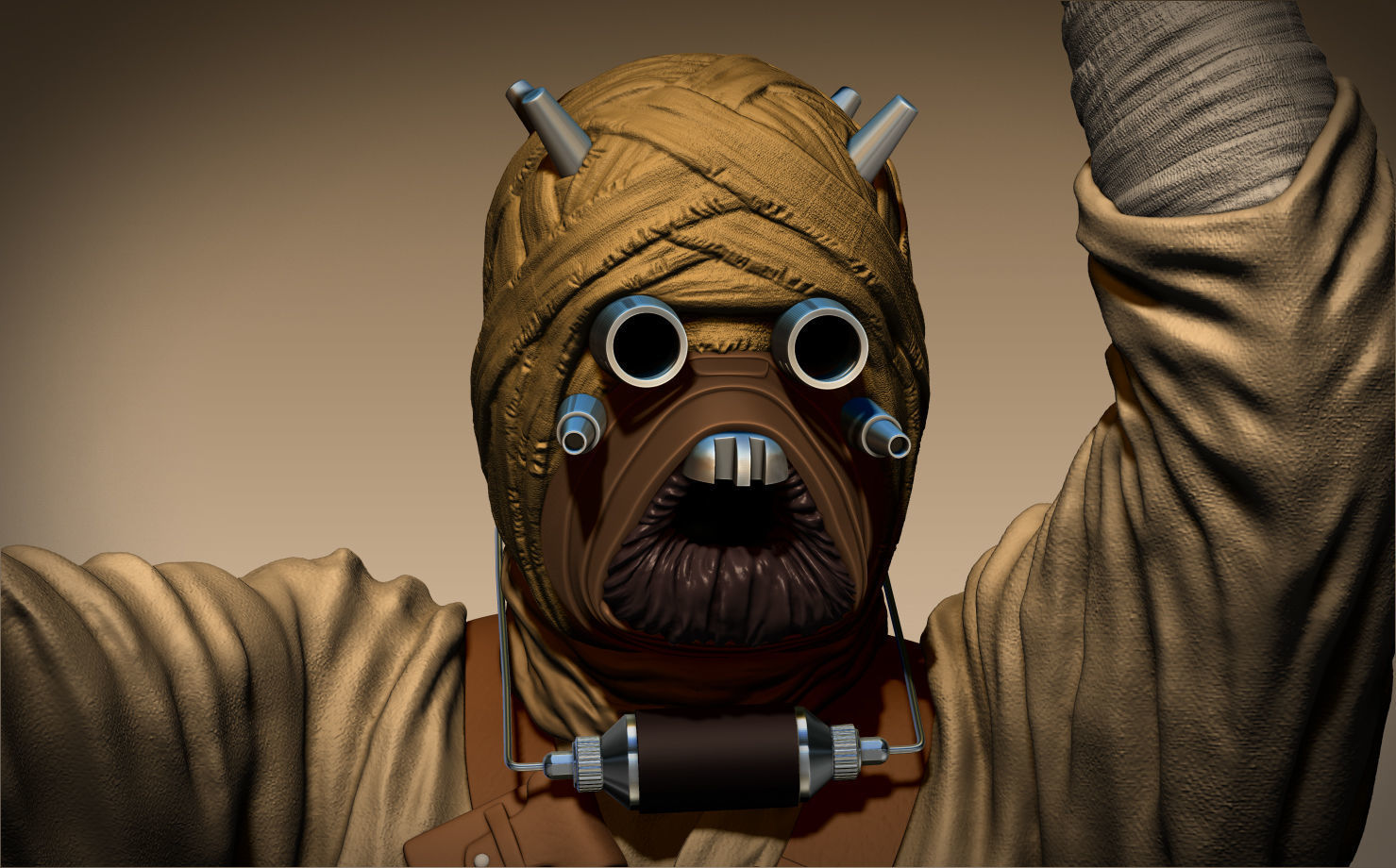 Tusker raider 3d print model 3D print model_8