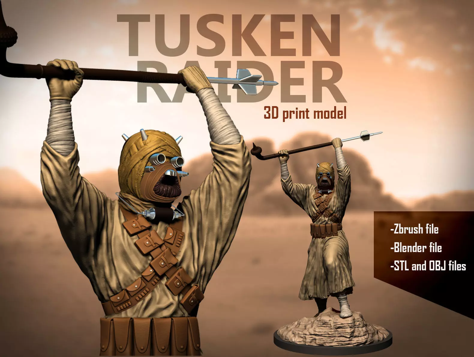 Tusker raider 3d print model 3D print model_0