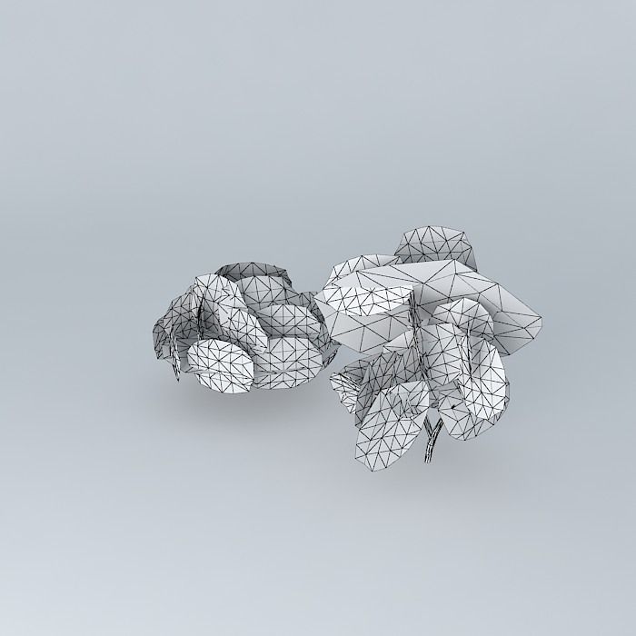 Trees in front of the store mariza Free 3D model_4