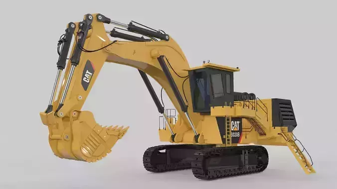Mining Excavator Rigged  3D model