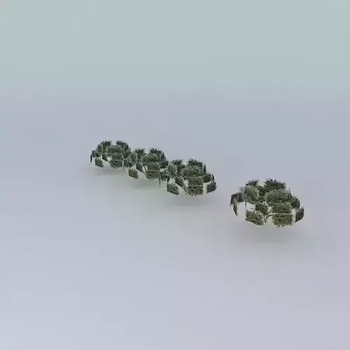 Tree model group of plants Free 3D model