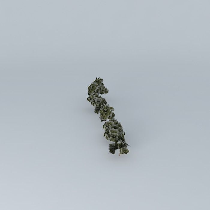 Trees on the Mall in front of cathedral Free 3D model_2