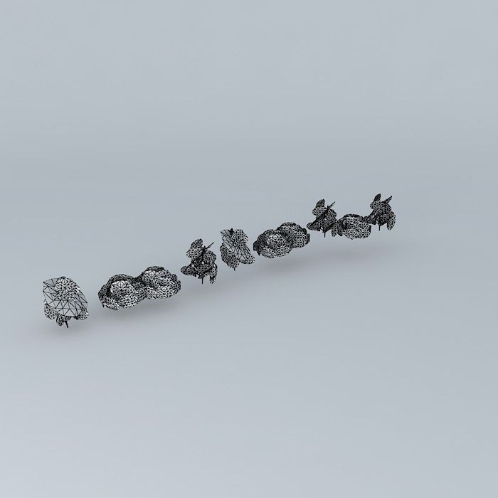 Trees on the Mall in front of cathedral Free 3D model_4