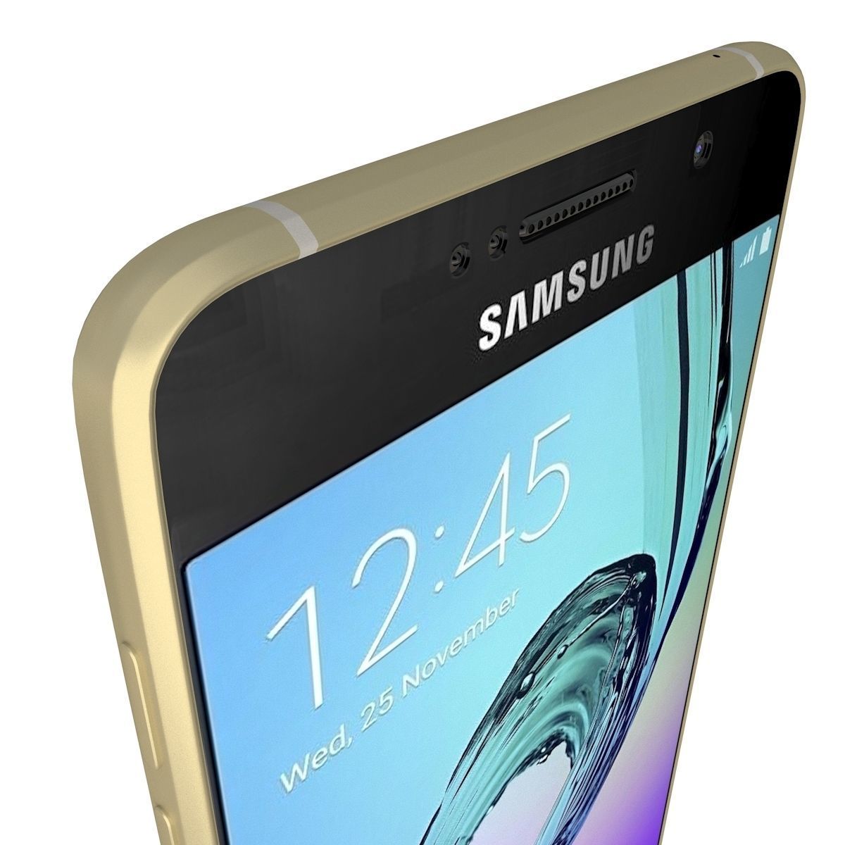 Samsung Galaxy A5 2016 Gold 3D model_11