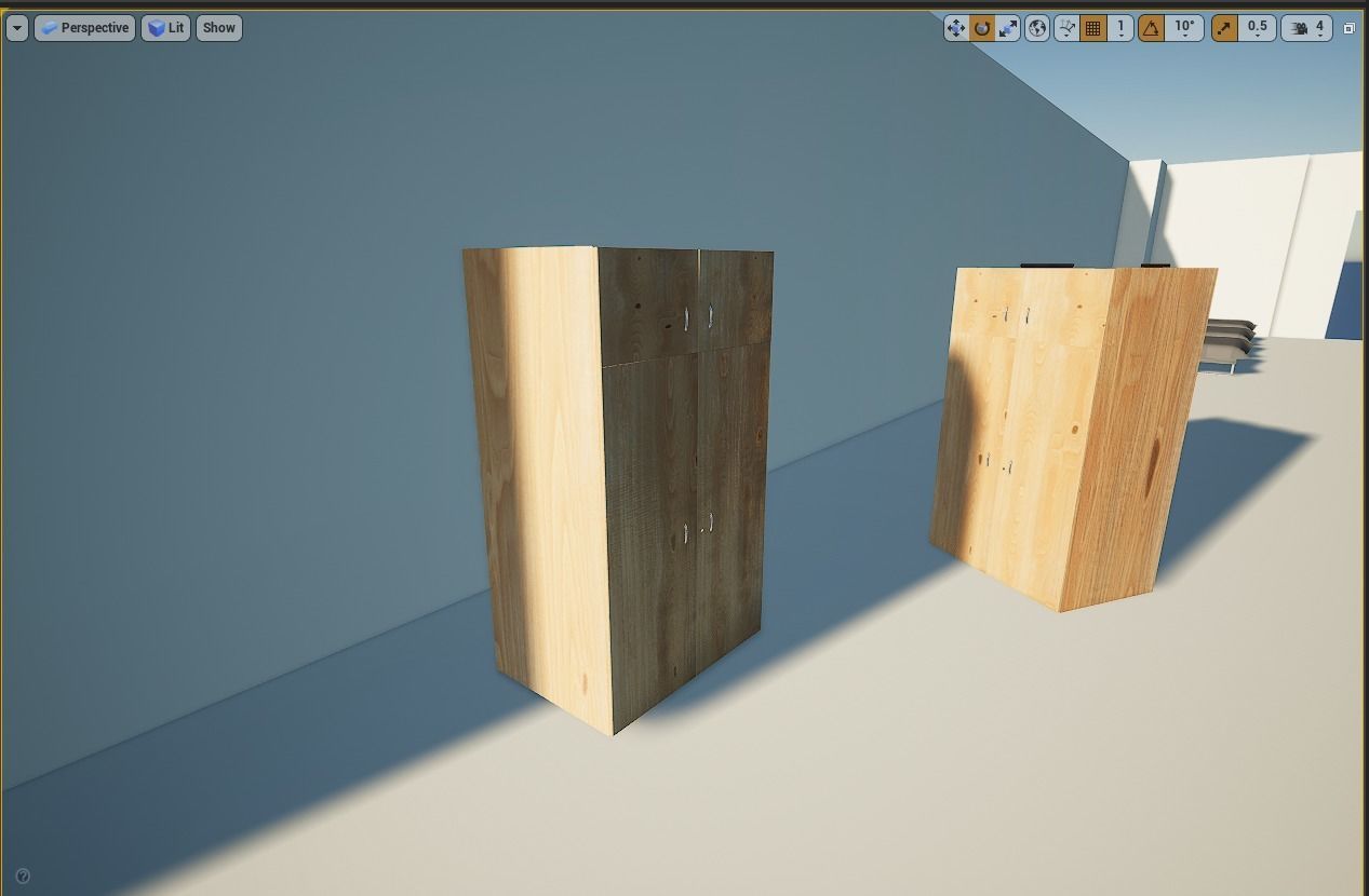 Cupboard wardrobe with shelves and drawers 3D model_2