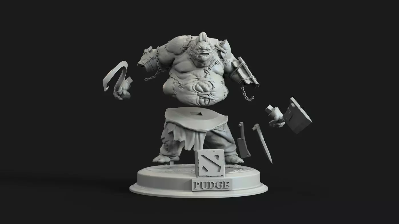 Pudge parts 3D print model_0