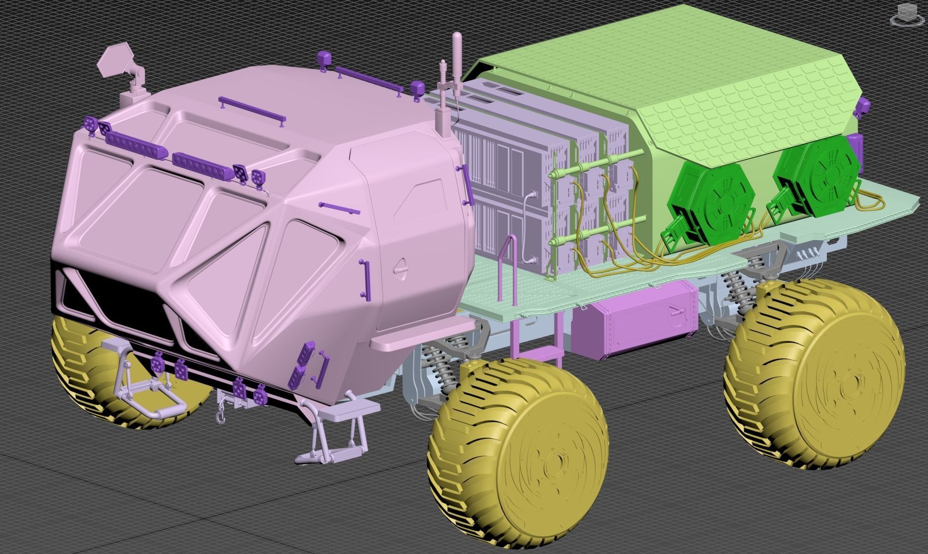 Marsohod Rover 3D model_39