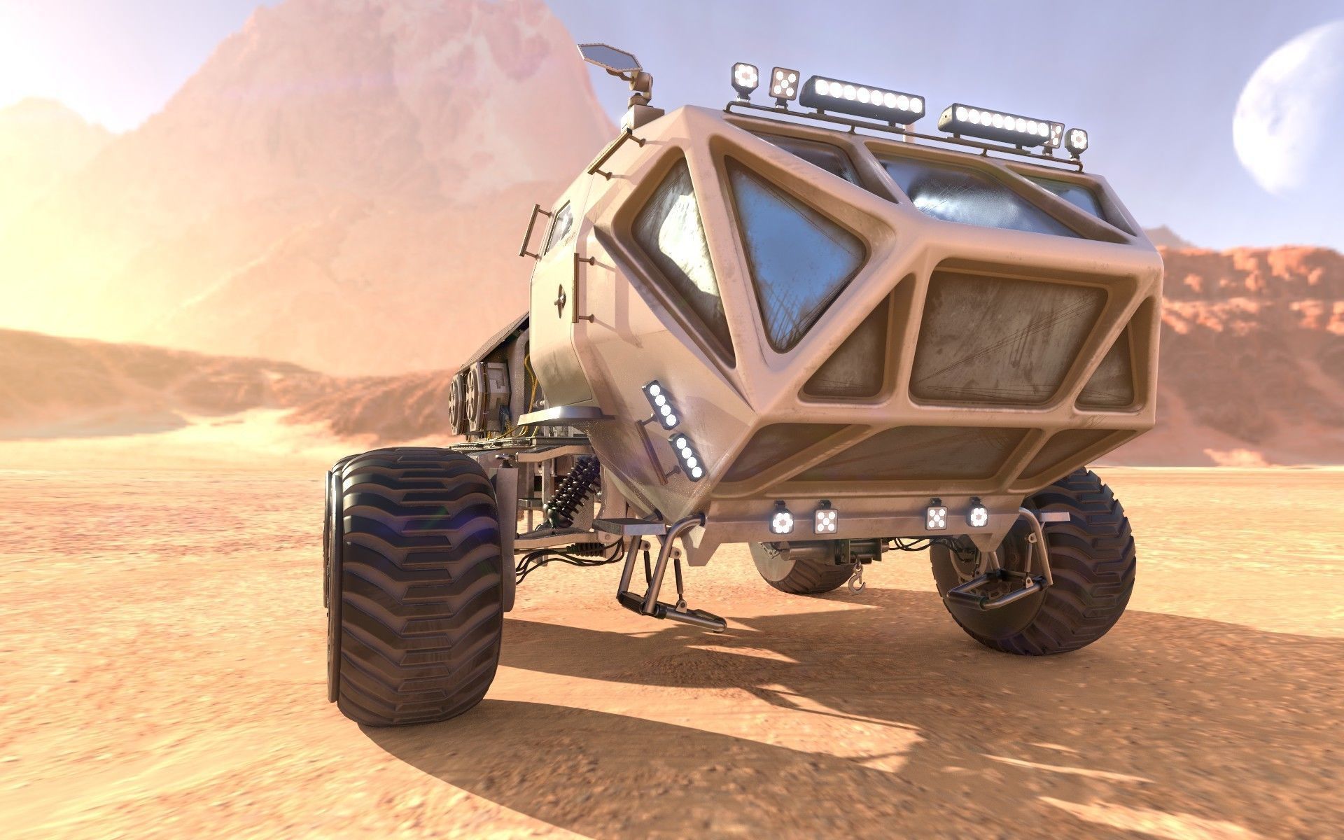 Marsohod Rover 3D model_16