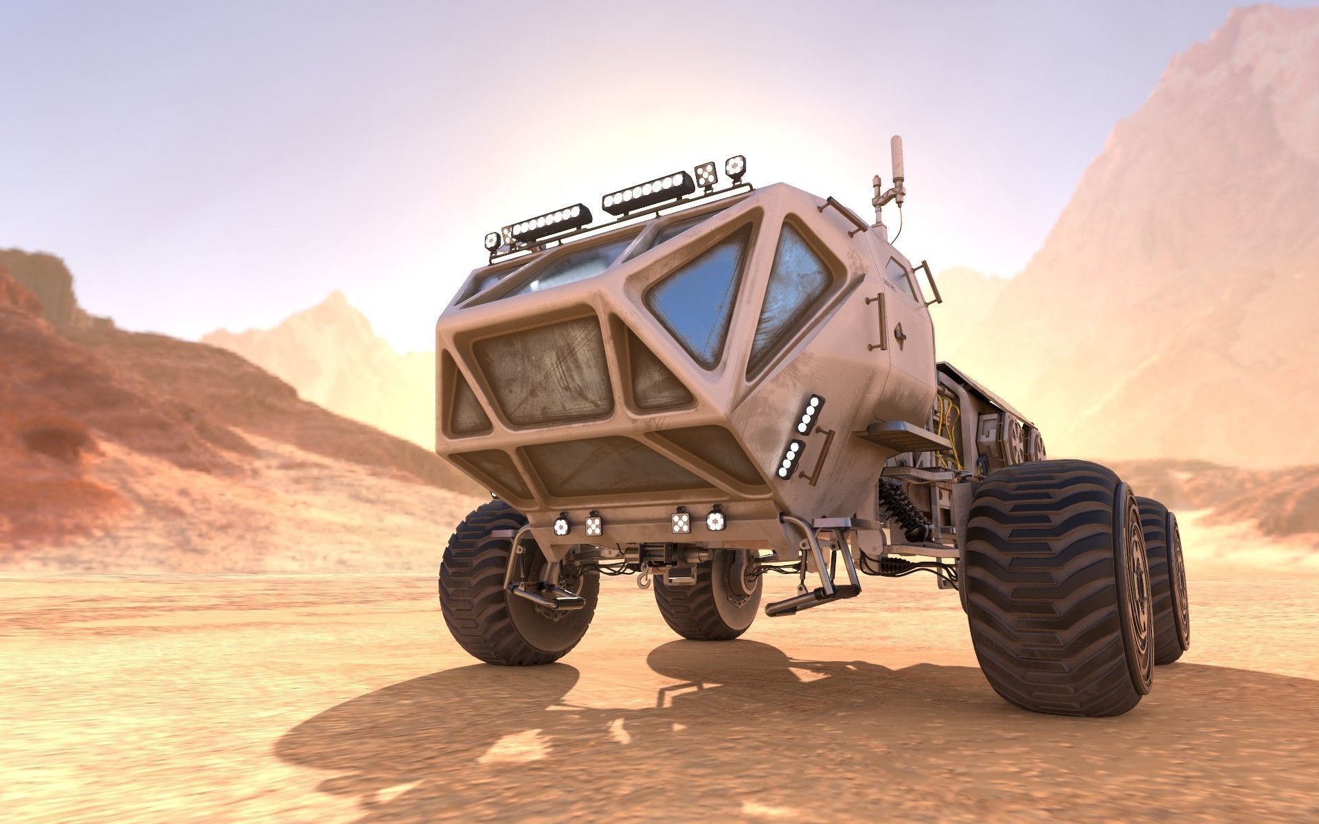 Marsohod Rover 3D model_20