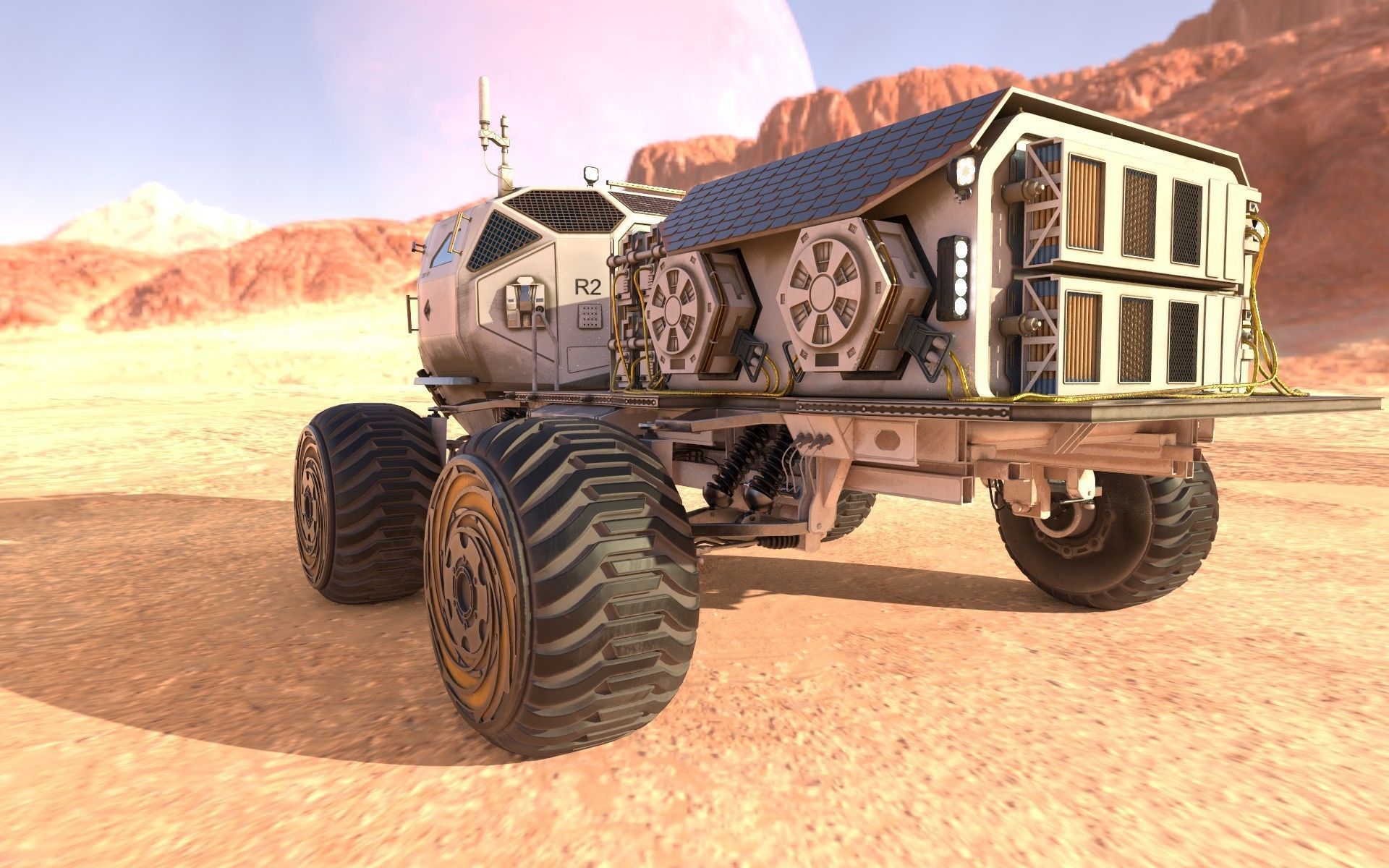 Marsohod Rover 3D model_23