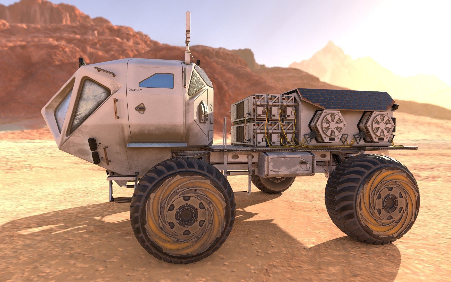 Marsohod Rover 3D model_22