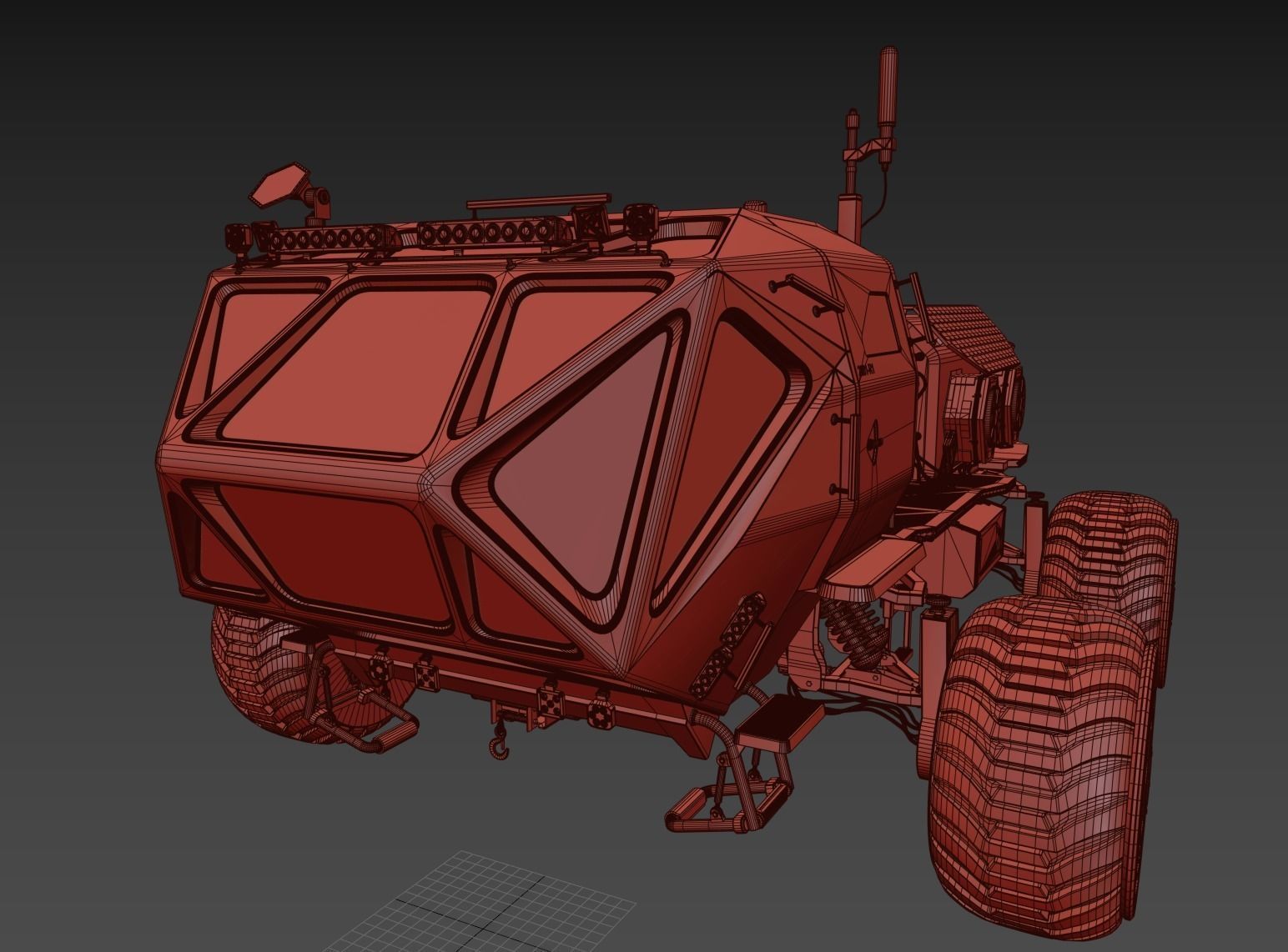 Marsohod Rover 3D model_29
