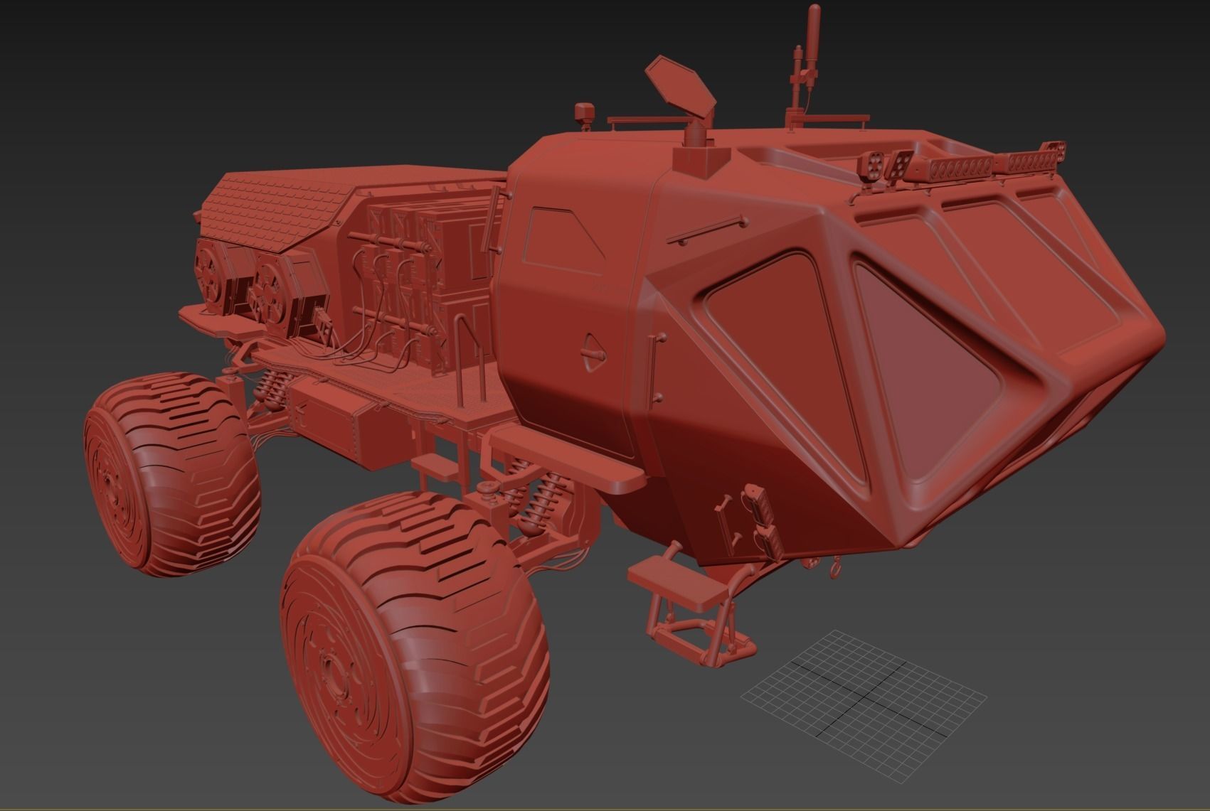 Marsohod Rover 3D model_30