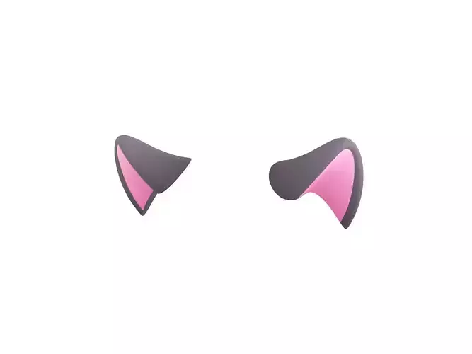 Cat Ears Low-poly 3D model