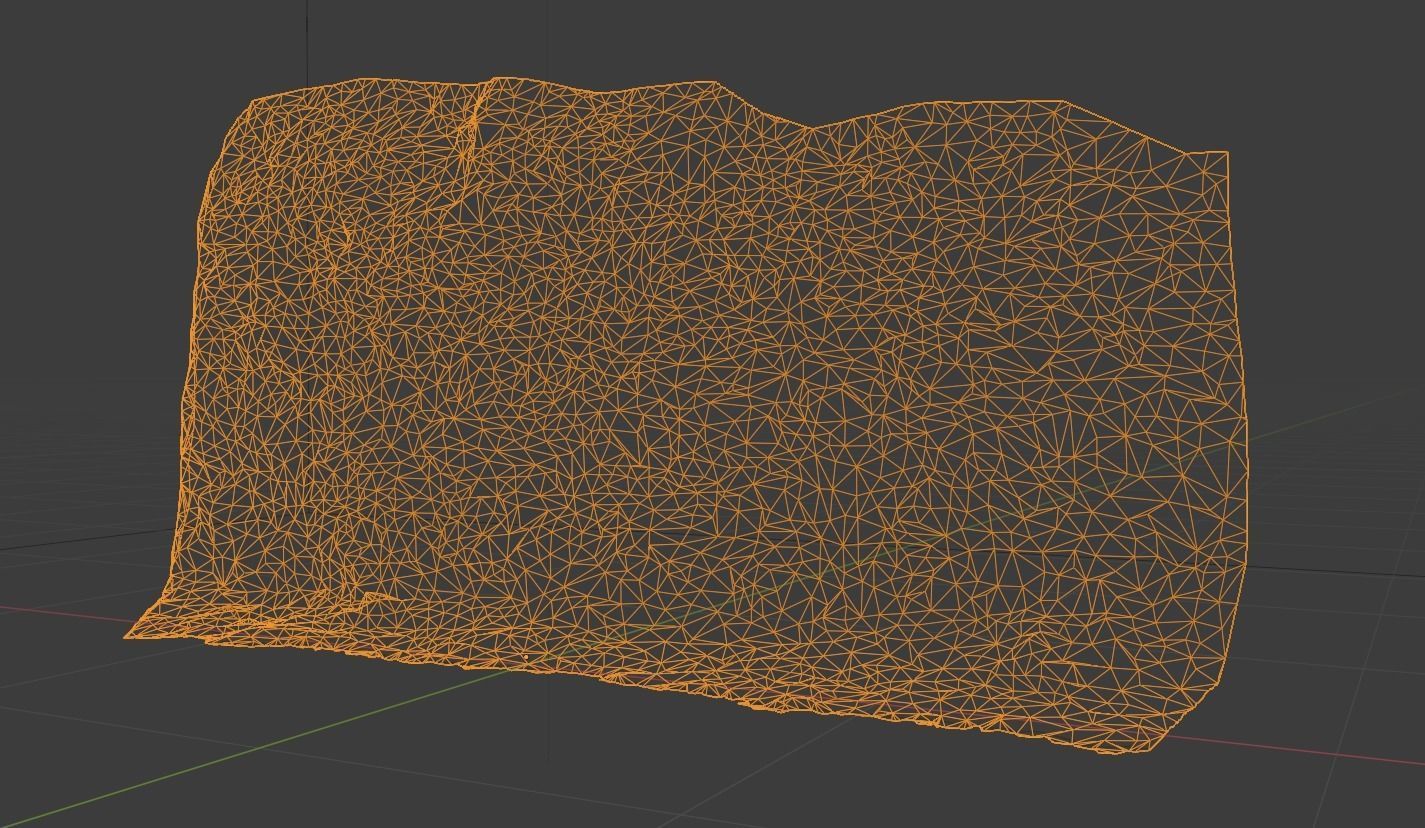 3d scanned cliff 004 Low-poly 3D model_11