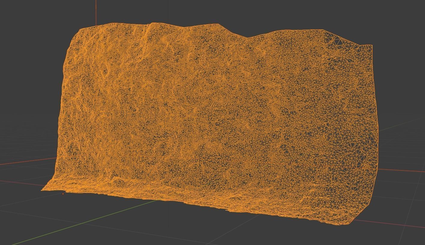 3d scanned cliff 004 Low-poly 3D model_10