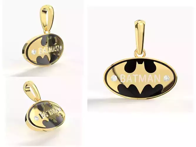 BATMAN DIAMOND PENDANT