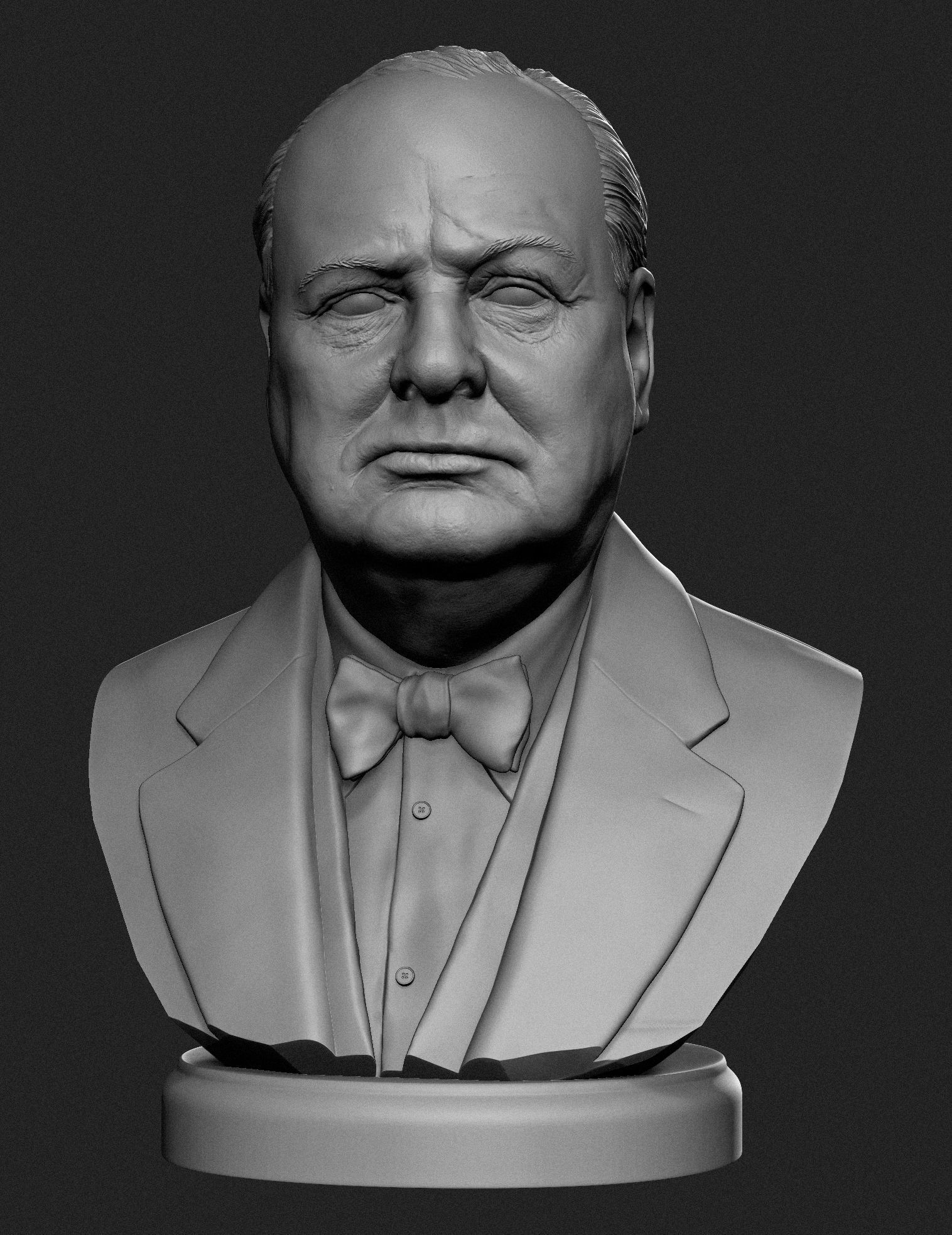 Winston Churchill 3D print model_3