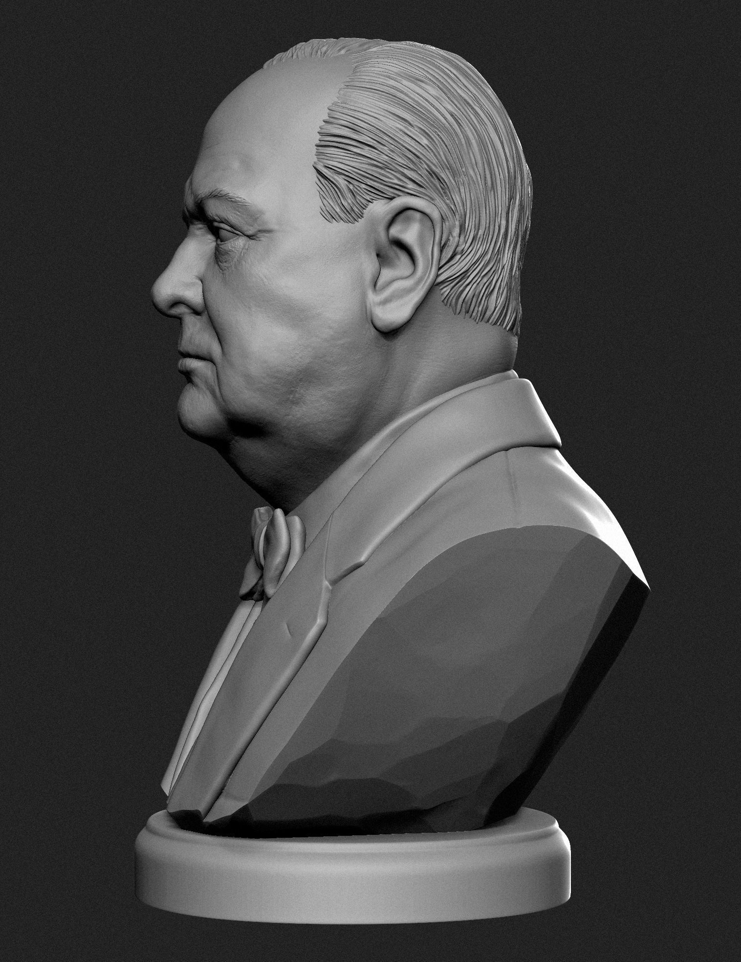 Winston Churchill 3D print model_6