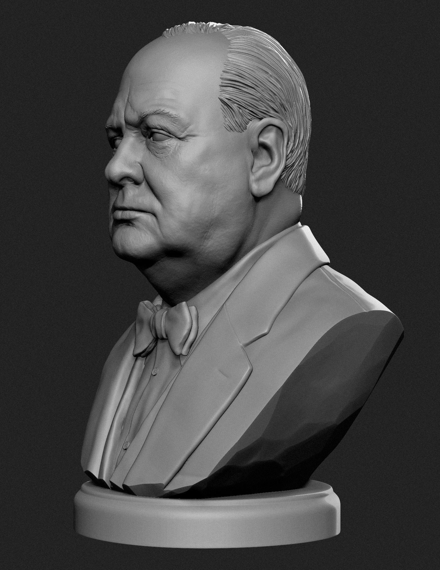 Winston Churchill 3D print model_5