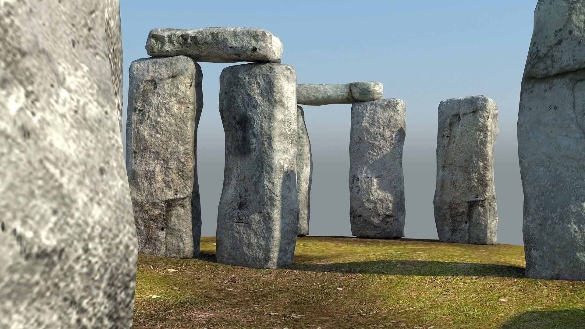 Stonehenge in england Low-poly 3D model_7
