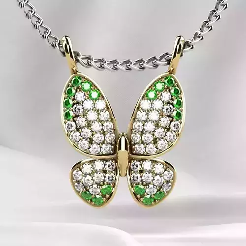 Butterfly Gold Pendant