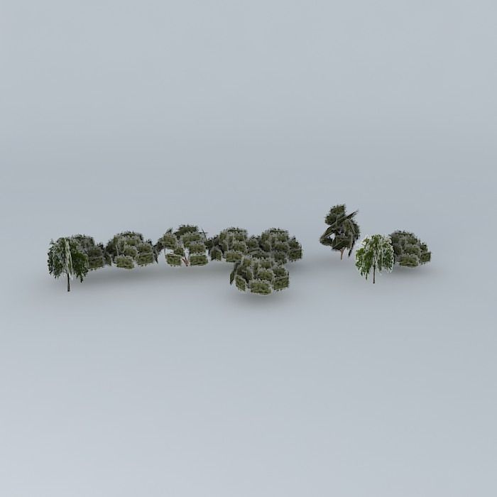 Trees street sao paulo Free 3D model_2