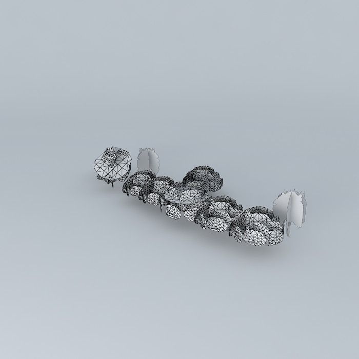 Trees street sao paulo Free 3D model_3