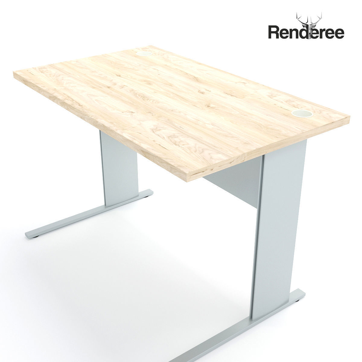 Office Desk 12 3D model_2
