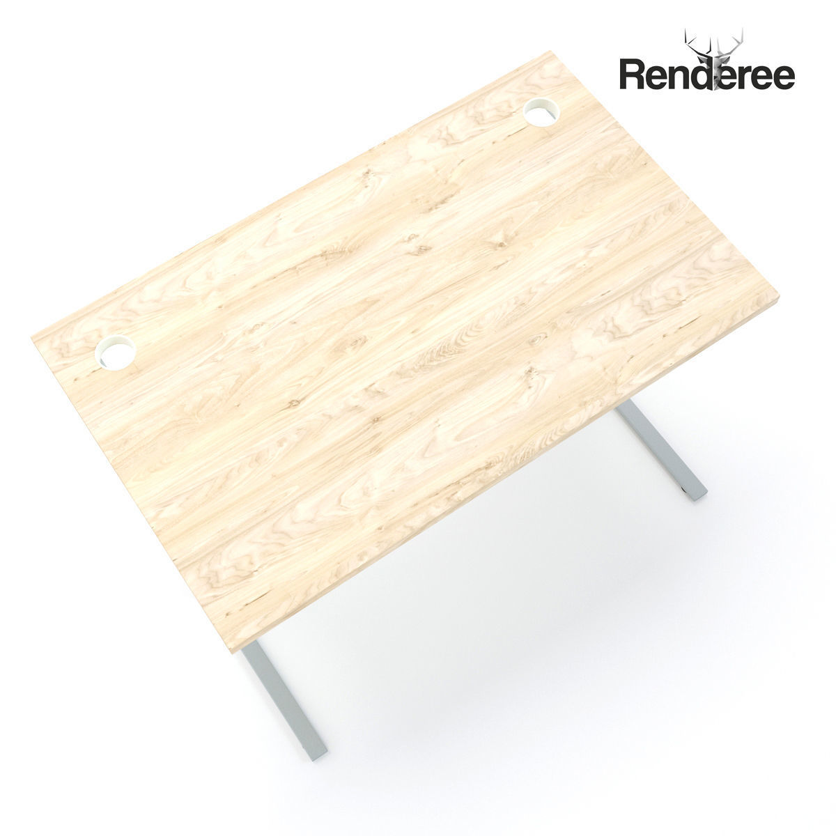 Office Desk 12 3D model_4