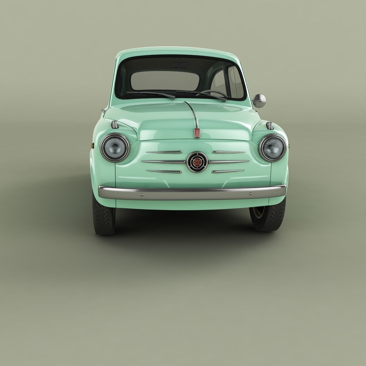 Fiat 600 3D model_4