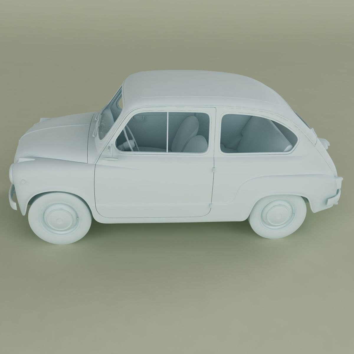 Fiat 600 3D model_11