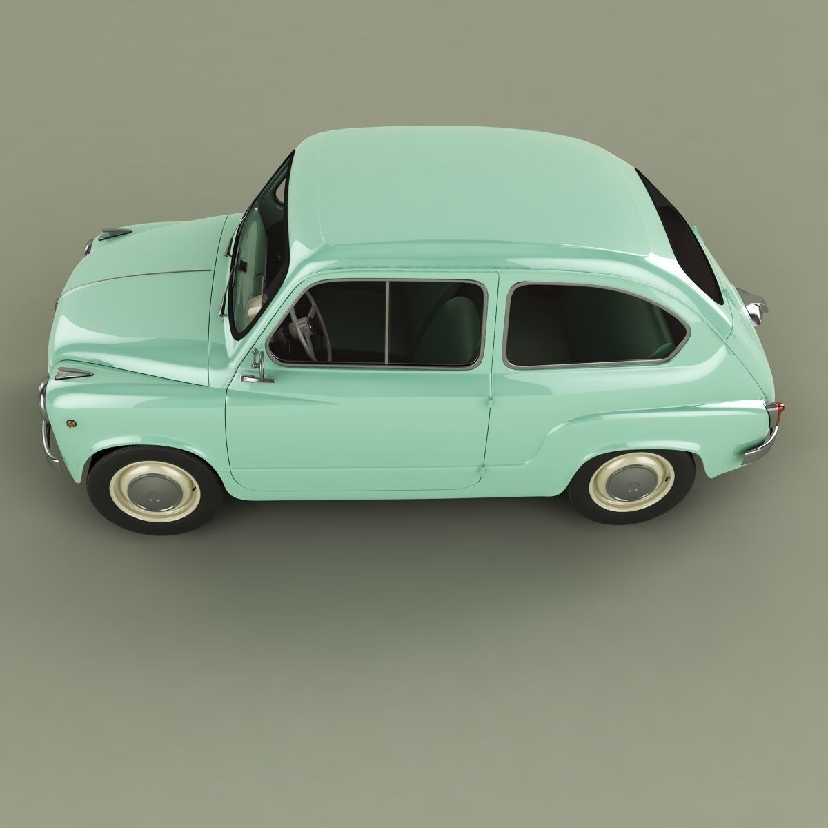 Fiat 600 3D model_6