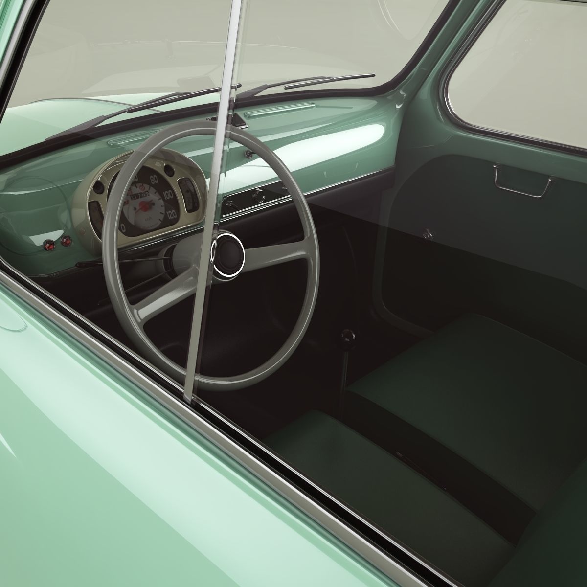 Fiat 600 3D model_7