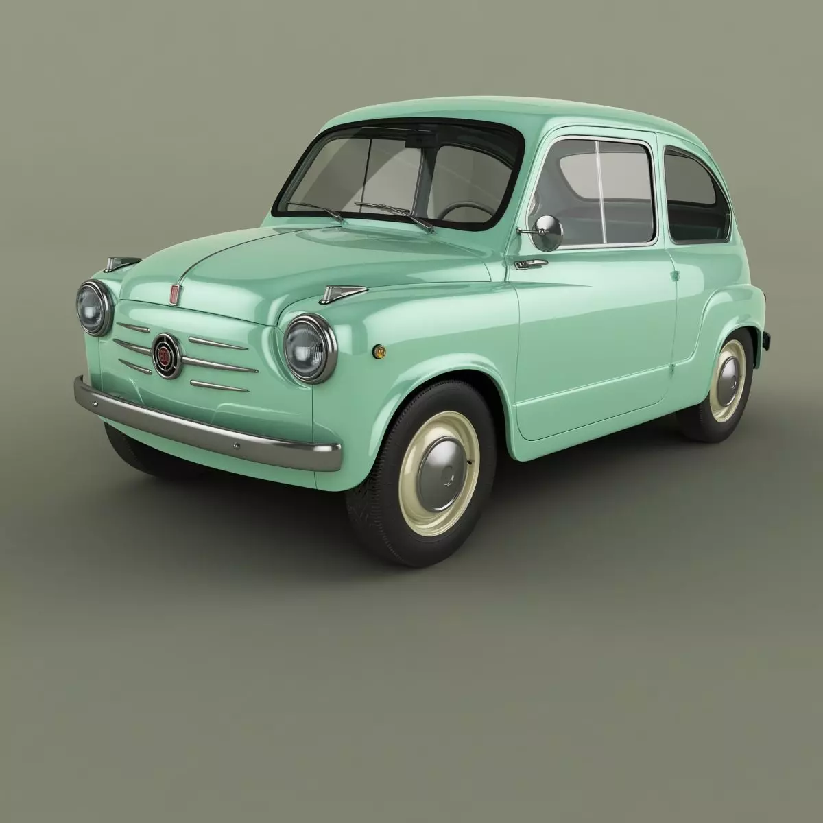 Fiat 600 3D model_0