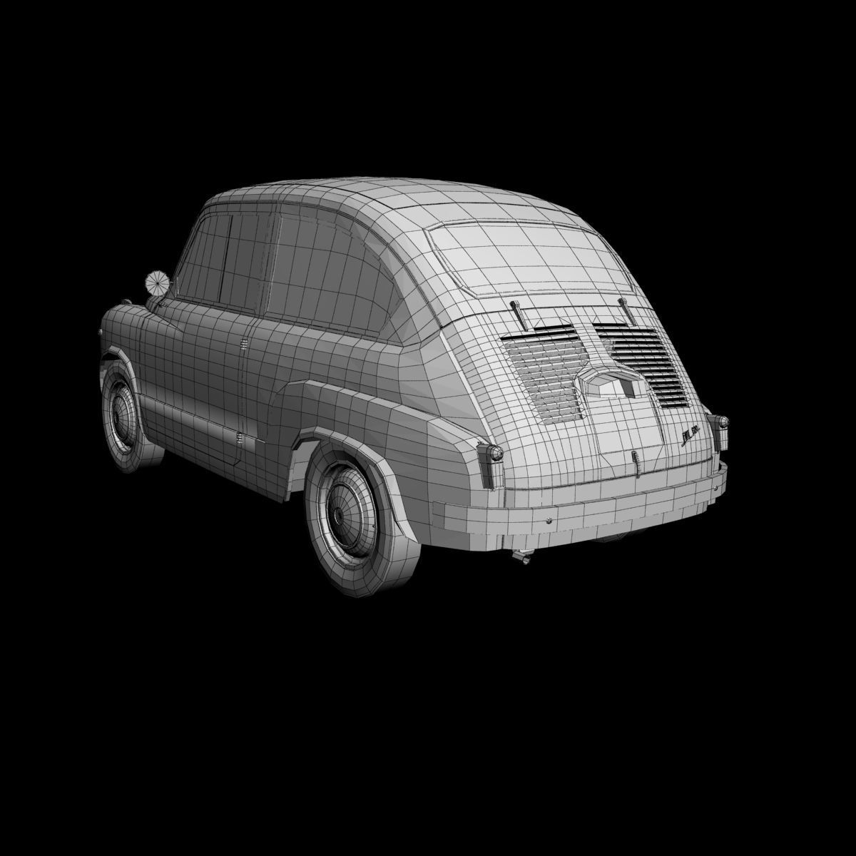 Fiat 600 3D model_15