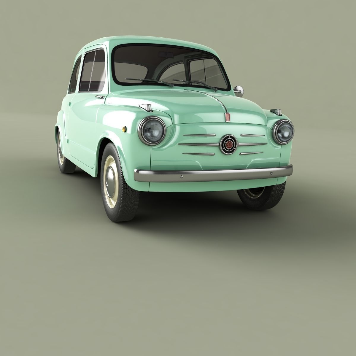 Fiat 600 3D model_9
