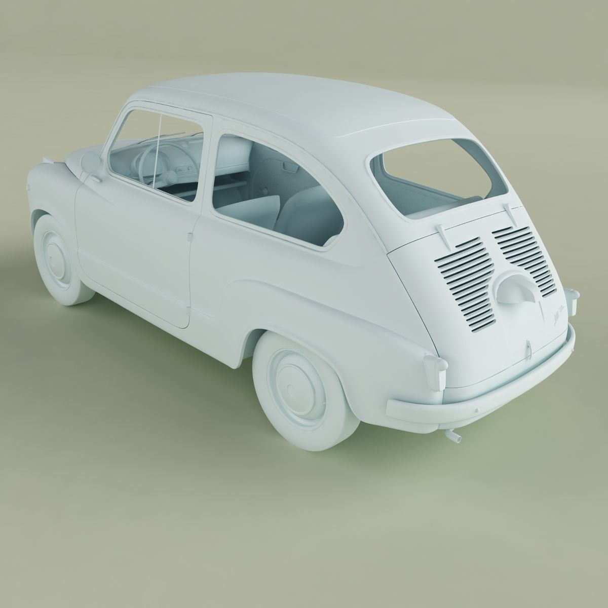 Fiat 600 3D model_12