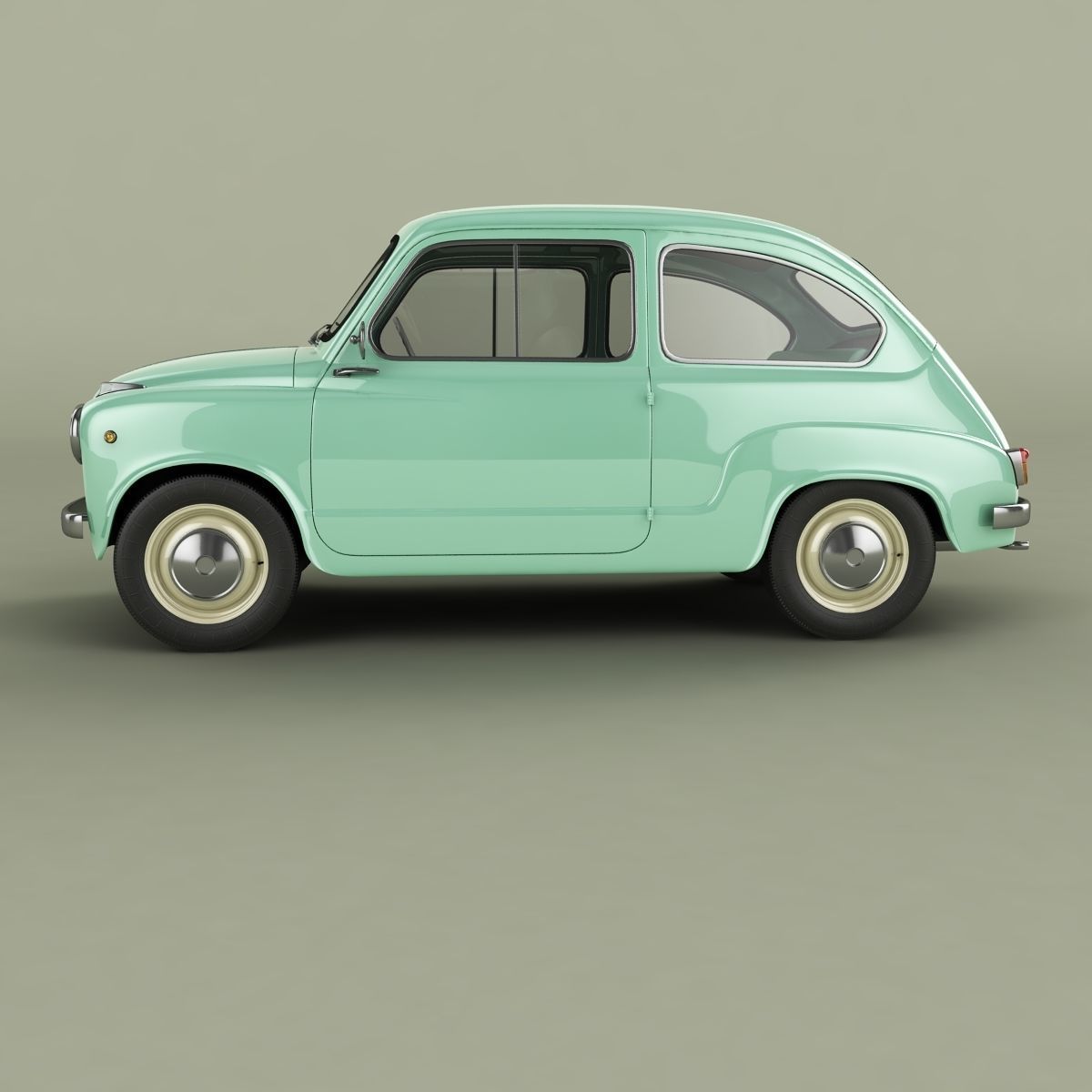 Fiat 600 3D model_1