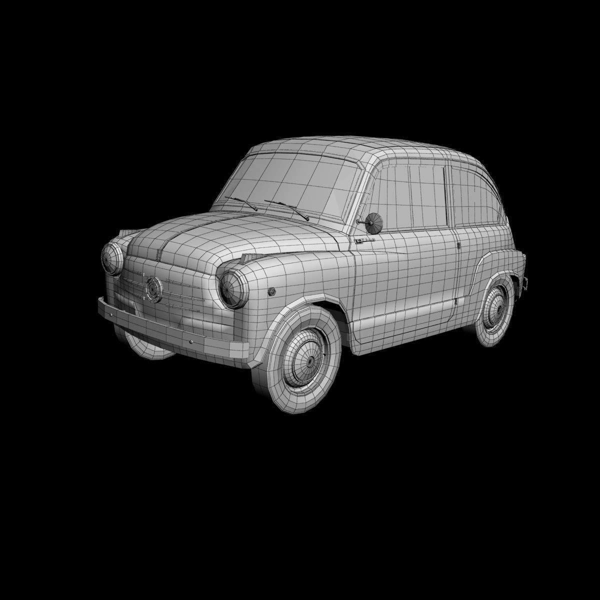 Fiat 600 3D model_13
