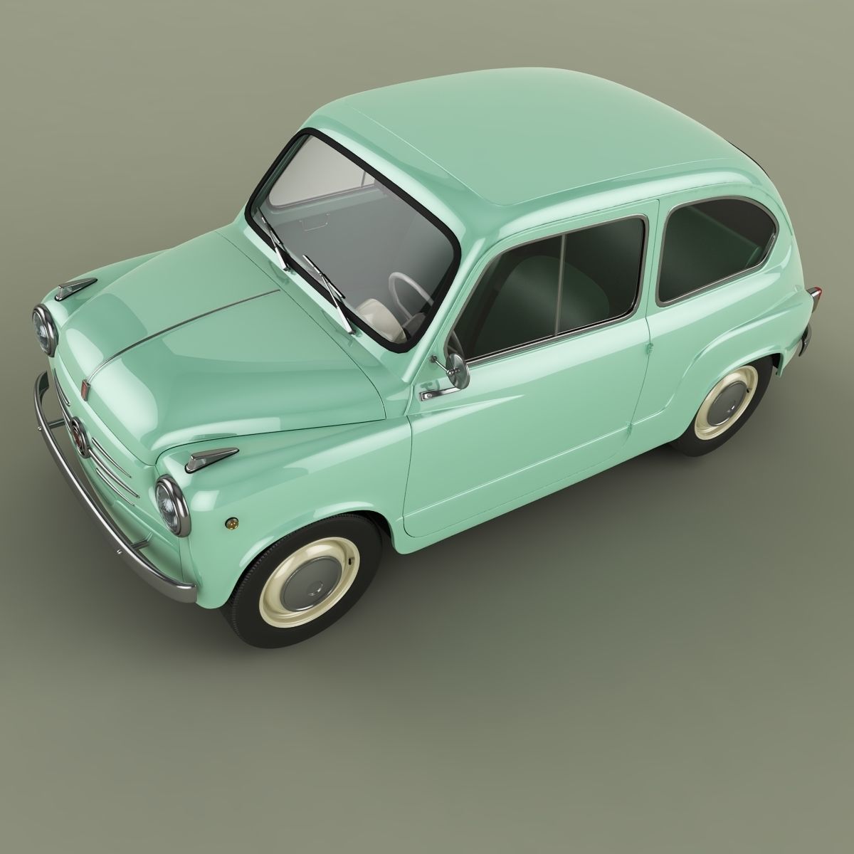 Fiat 600 3D model_5