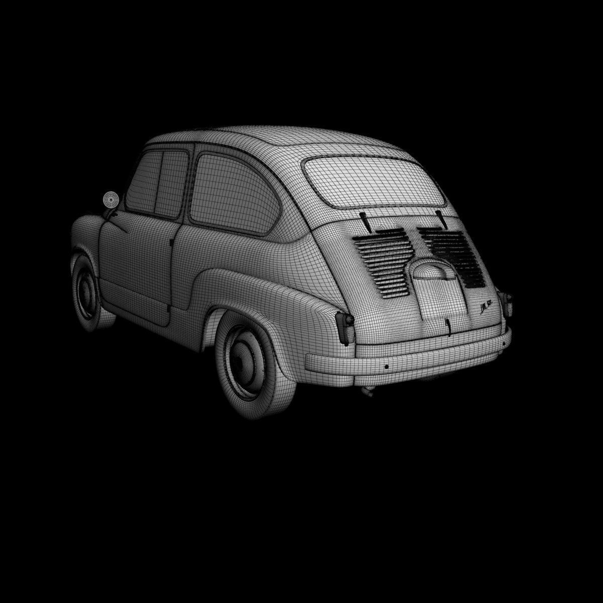 Fiat 600 3D model_16
