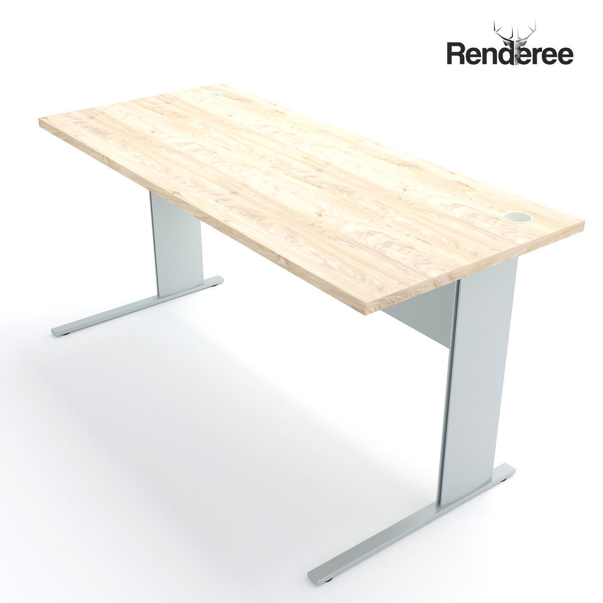 Office Desk 14 3D model_2