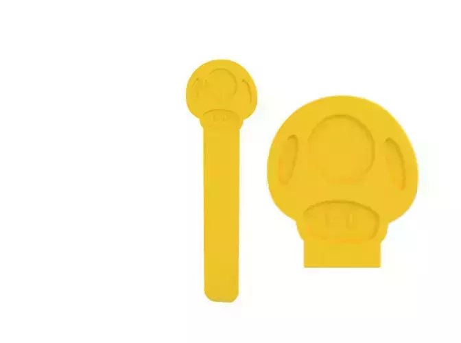 Bookmark plastic spoon with hole in it