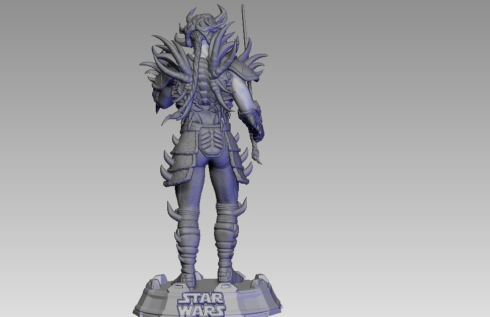 Darth Krayt standing pose 3D print model_3