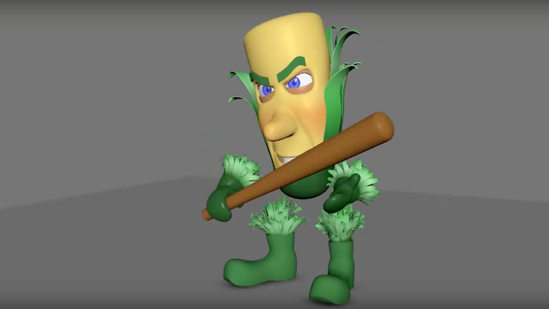 Character Plant 3 d Low Poly Animated  Low-poly 3D model_3