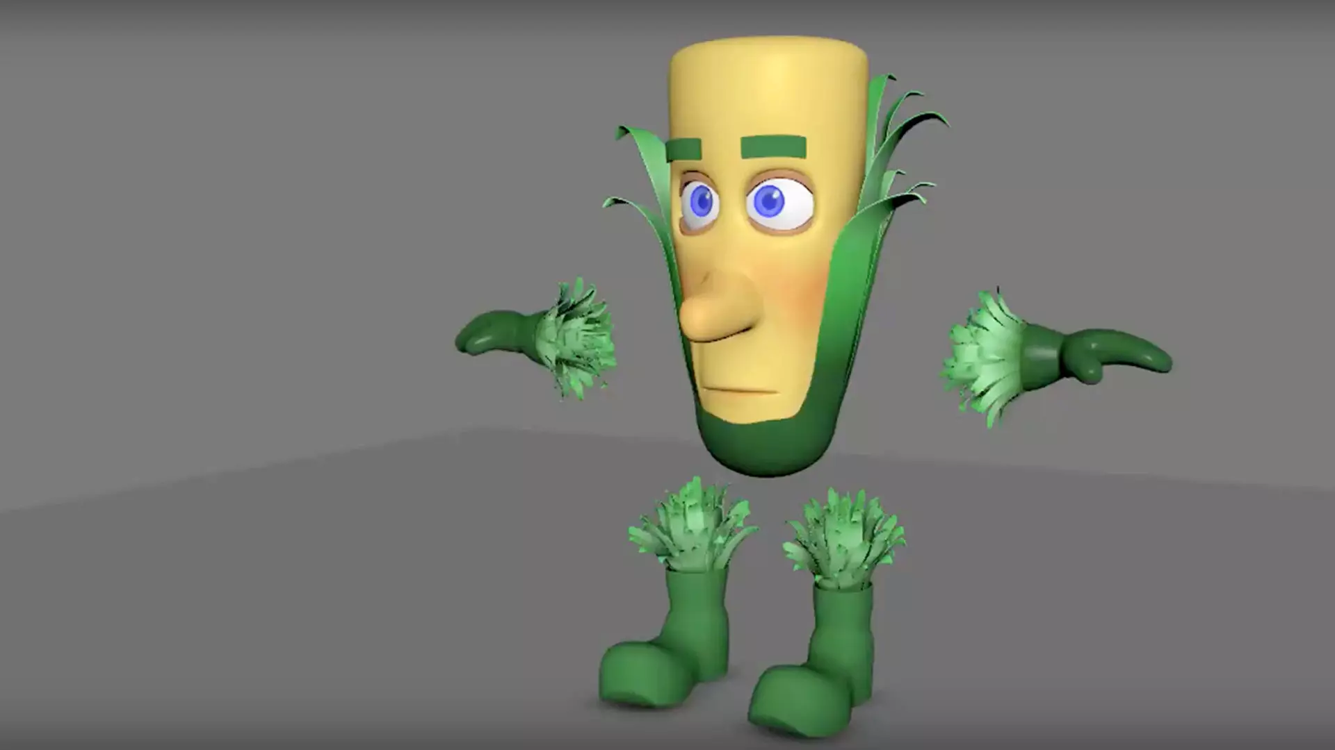 Character Plant 3 d Low Poly Animated  Low-poly 3D model_0