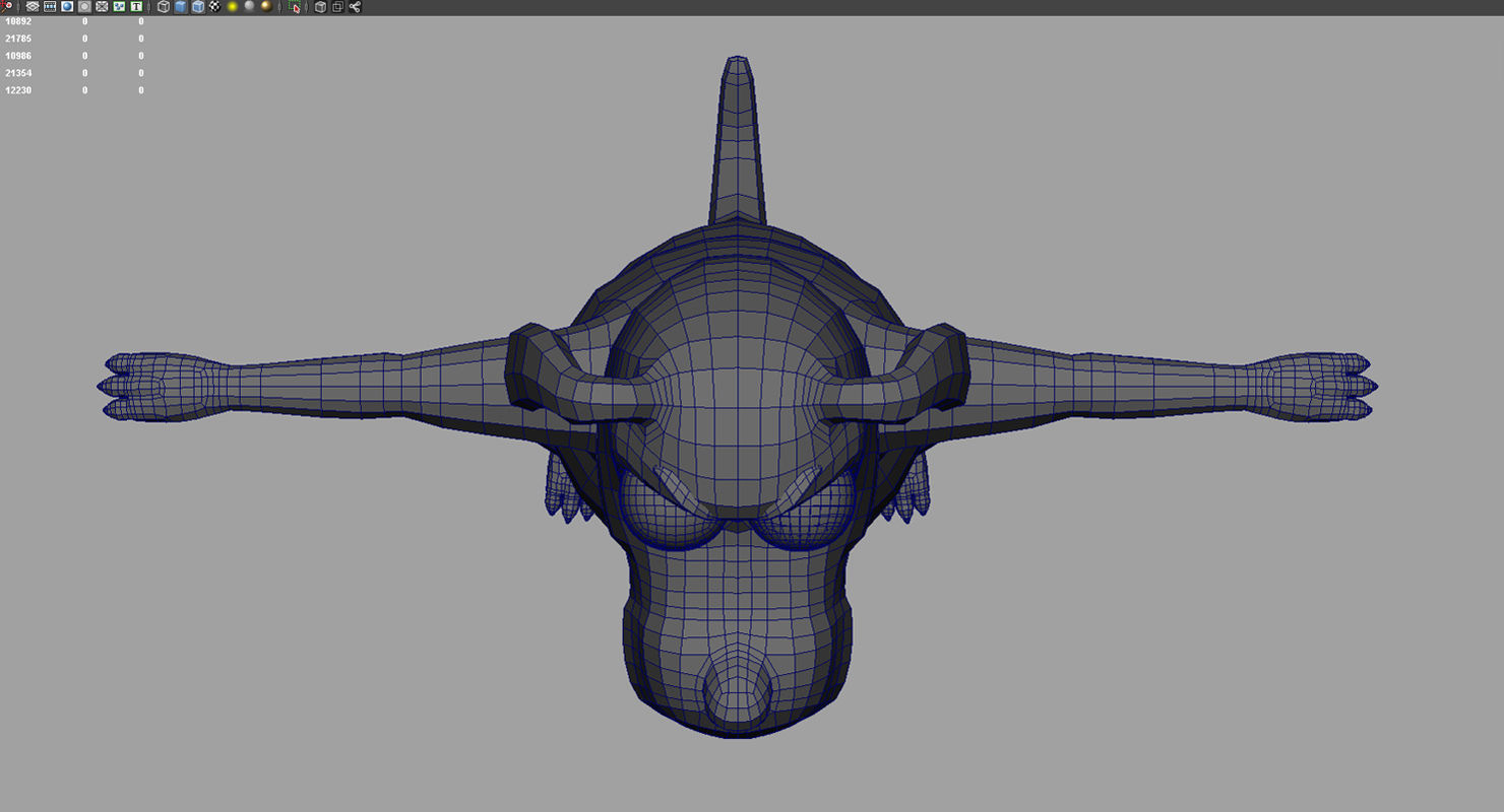 dog cartoon 3d model 3D model_1