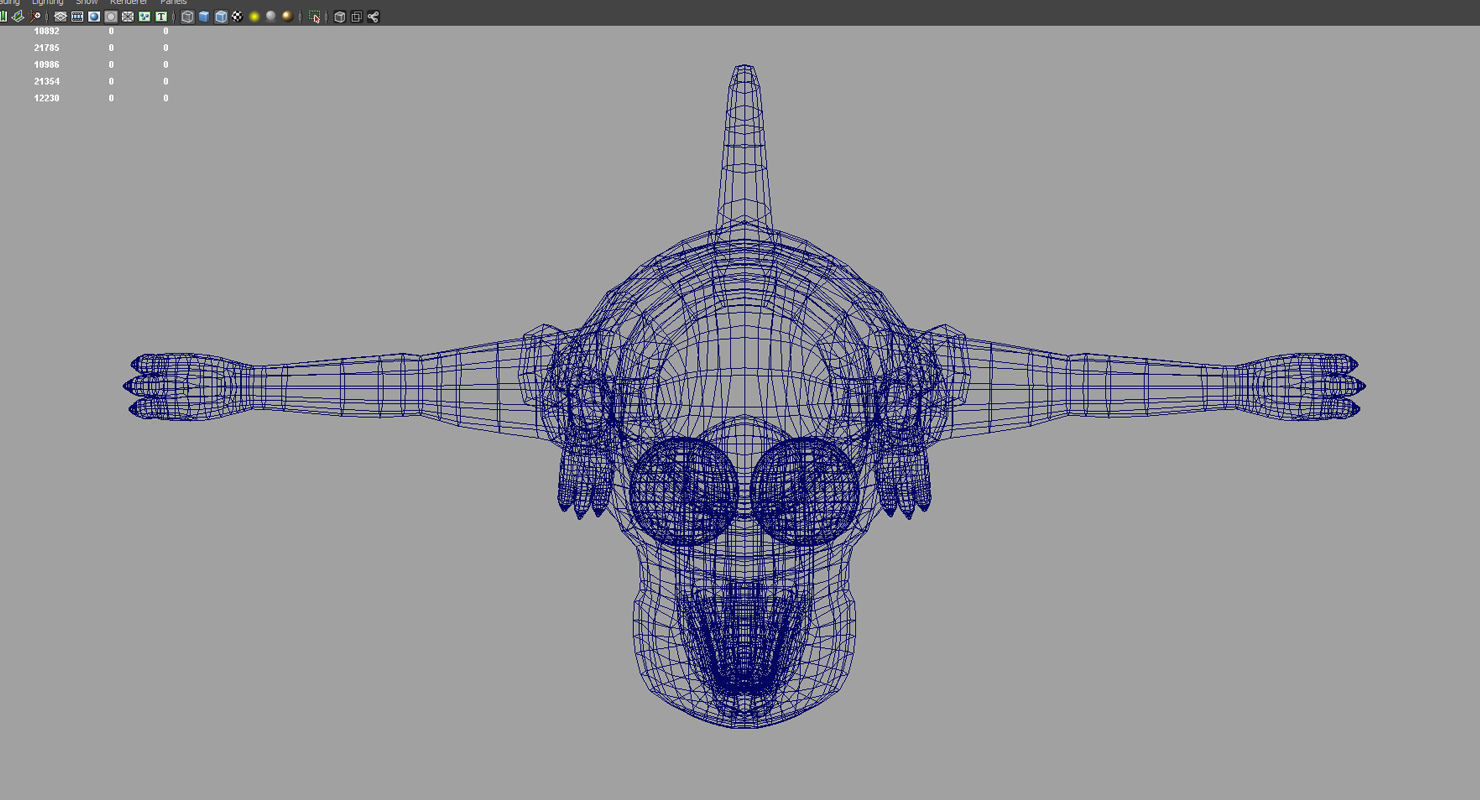 dog cartoon 3d model 3D model_2