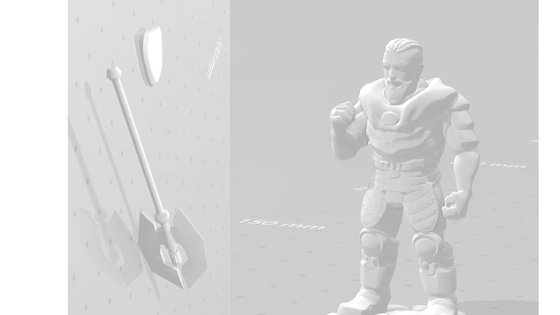 DnD character 3D print model